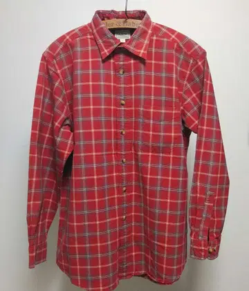 엘엘빈 플란넬 셔츠 마드라스 타탄 체크 셔츠 M 사이즈