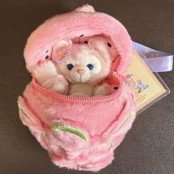 상하이 디즈니 한정판 리나벨 드래곤 후르츠 봉제 인형 키체인