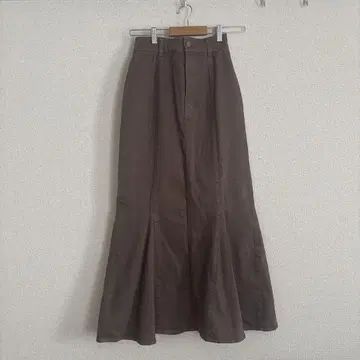 SNIDEL 데님 롱 스커트 모카 0 사이즈