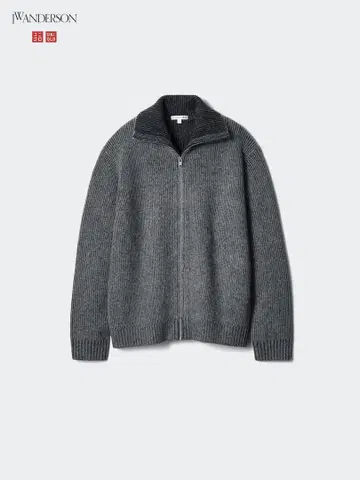 수플레얀 리브 풀 집업 스웨터 UNIQLO JW ANDERSON