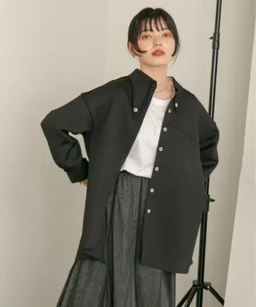Eimee Law (에이미 로우) 마쉬멜로우 본딩 아지메 셔츠 긴팔