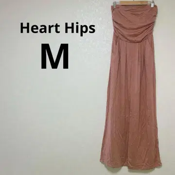 Heart Hips 베어탑 와이드 팬츠 올인원 [ M ] 핑크