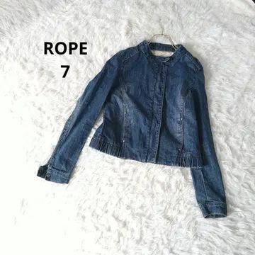 ROPE 로페 노카라 데님 자켓 라이더스 7/S