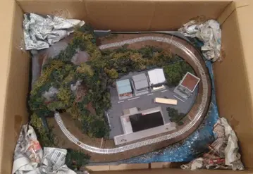 철도 모형 N 게이지 디오라마 차량 포함 미사용품