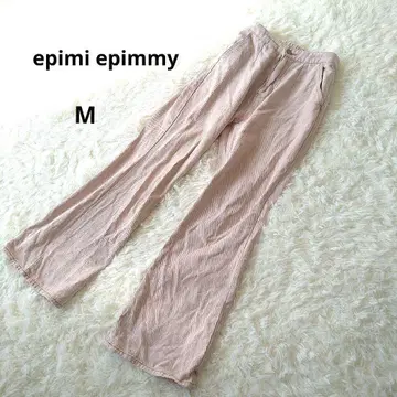 epimi epimmy 핑크 데님 백 레이스업 캐주얼 팬츠 M
