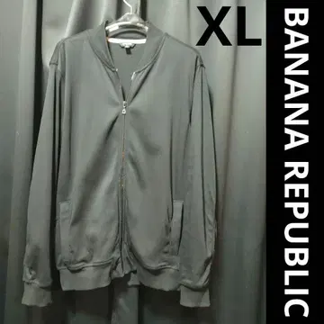BANANA REPUBLIC 블랙 봄버 점퍼 자켓 XL