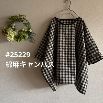 #25229 하루소라탄 면린넨 캔버스 풍성하고 포근한 풀오버