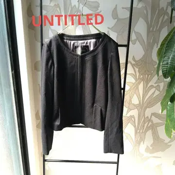 [ UNTITLED ] 언타이틀 노카라 자켓 블랙