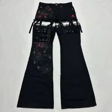 MAD PUNKS skull garter bontage pants