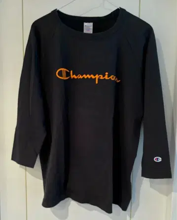 Champion 7부 소매 남성용 티셔츠 블랙