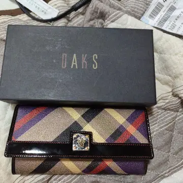 DAKS 닥스 장지갑 체크 무늬 빈티지