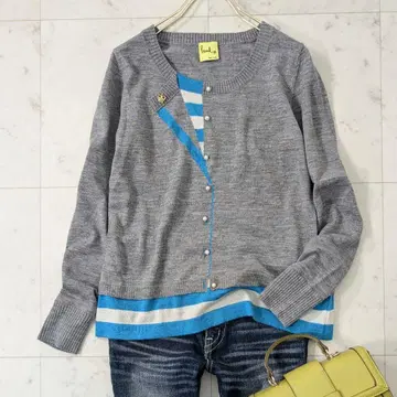 새상품급 PaulSmith 폴스미스 가디건풍 니트 펄 버튼 M