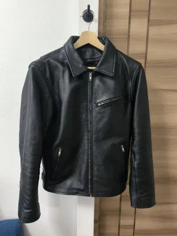 RH 블랙 싱글 라이더 자켓 40