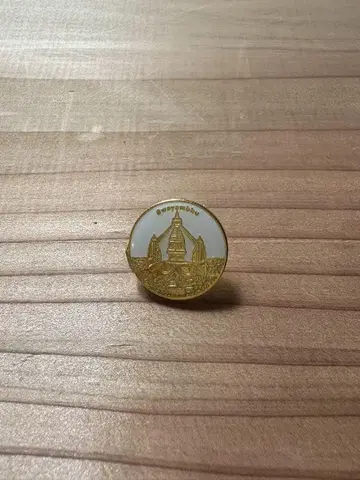 네팔관 핀 배지 만박 사원