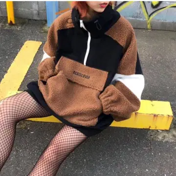 one spo 하프 지퍼 배색 보아 트레이닝복