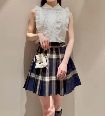 SNIDEL 스나이델 플리츠 스카 숏 팬츠