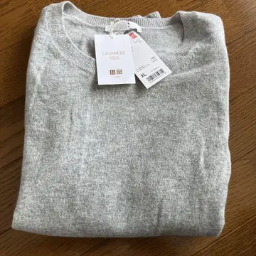 UNIQLO 캐시미어 100% 크루넥 스웨터 XL 택 포함