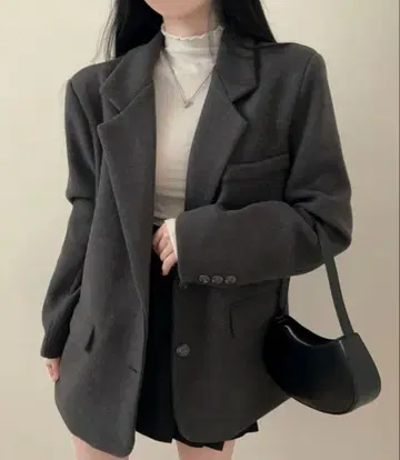 by muni:r 투 버튼 오버 사이즈 자켓