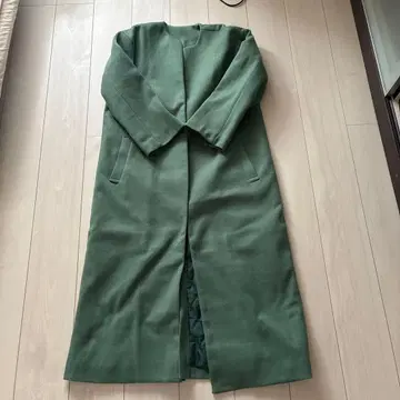 AUNT MARIE'S 그린 롱 코트