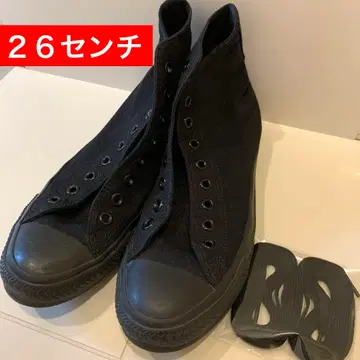 converse 컨버스 하이컷 스니커즈 올 블랙 26cm