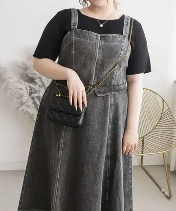 CLETTE 오리지널 케미컬 데님 지퍼 원피스