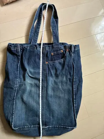 데님 토트백 빅