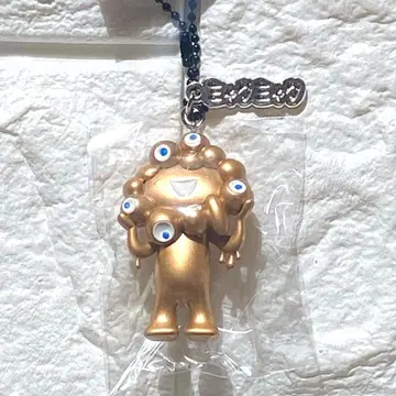만박 미야쿠미야쿠 입체 PVC 키링 골드 컬러 골드