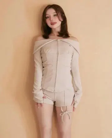 andmary Zoey jersey set up beige
