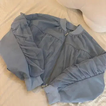 SENSE OF PLACE 어반 리서치 스카이블루 오간자 W 지퍼 숏