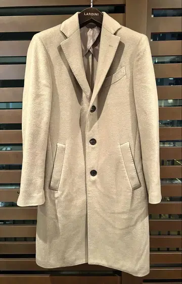 LARDINI 캐시미어 100% 체스터 코트