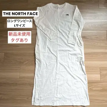 THE NORTH FACE 롱 슬리브 원피스 화이트 L