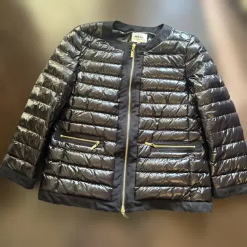 준코 시마다 49AV. 노카라 다운 자켓 블랙 40