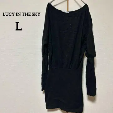 LUCY IN THE SKY 블랙 미니 원피스 L 스트레치 신축