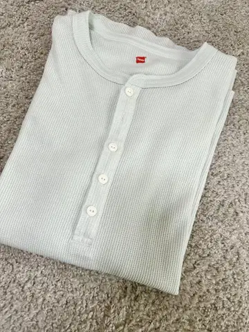 Hanes 와플 헨리넥