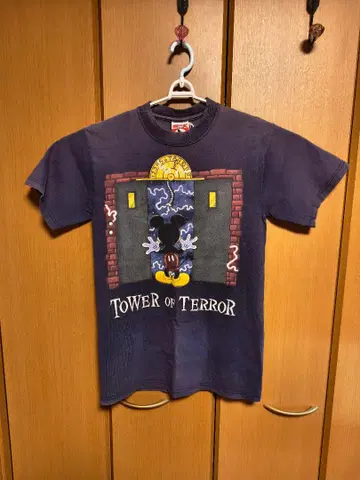 Disney 90s 타워 오브 테러 티셔츠 네이비 S