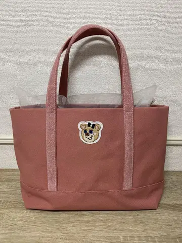 [ 미사용 ] 러브러리 바이 페이 올드 테디 와펜 토트백 L 사이즈