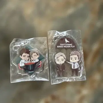 얀다르 새는 날개짓하지 않아 아크릴 참 세트