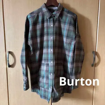 버튼 Burton 플란넬 셔츠 아우터 스노우보드 사이즈 XS