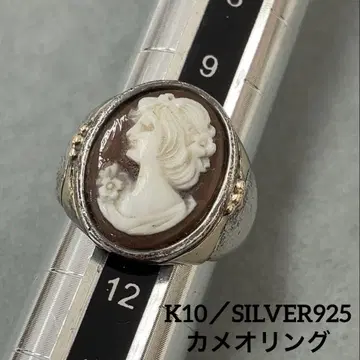 [빈티지] K10/SILVER925 카메오 반지