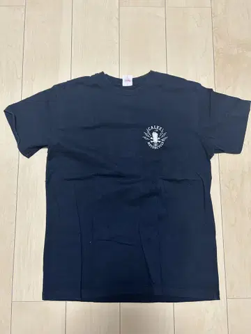 CALEE 블랙 T셔츠 바이커