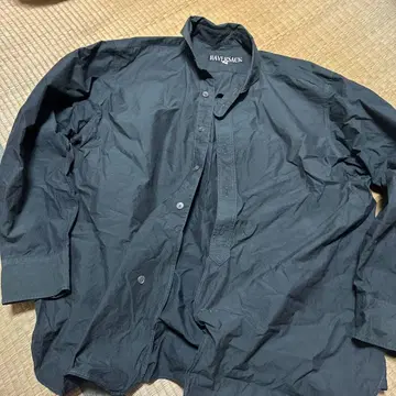 HAVERSACK 별주 둥근 카라 셔츠 다크 그린
