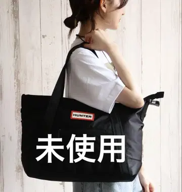 미사용 HUNTER 블랙 토트백