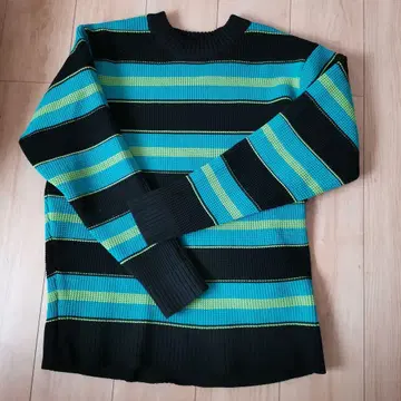 AZUL by MOUSSY 스트라이프 니트 스웨터 L