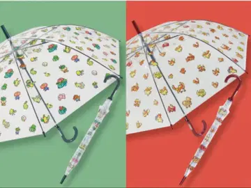 포켓몬 픽셀 아트 우산 2개 세트 리자몽 이상해꽃