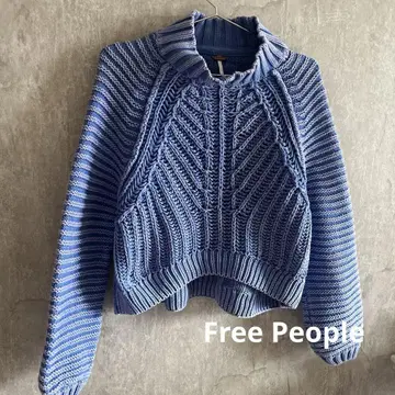 Free People 퍼플 니트 XS