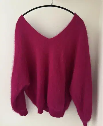 TORRAZZO DONNA 니트 v넥 핑크 라즈베리