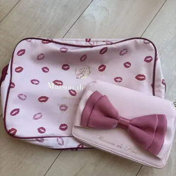 Maison de FLEUR 트래블 슈즈, 여권 케이스 S 세트