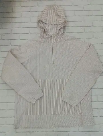 G767 ZARA 릴랙스핏 스트라이프 후드티 여성용