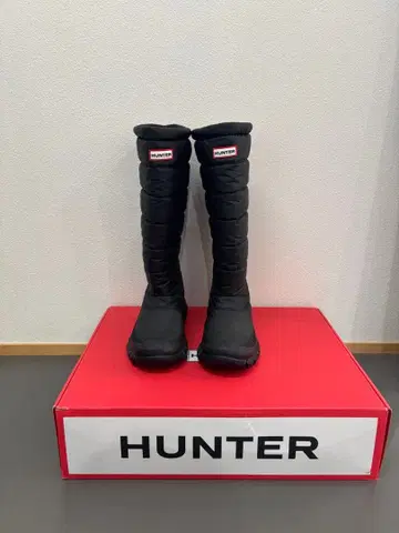 HUNTER 블랙 롱 부츠 박스 있음