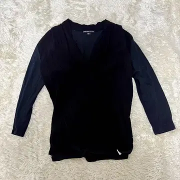 제임스 퍼스 5부 소매 카슈쿨 블라우스 블랙 상의 티셔츠